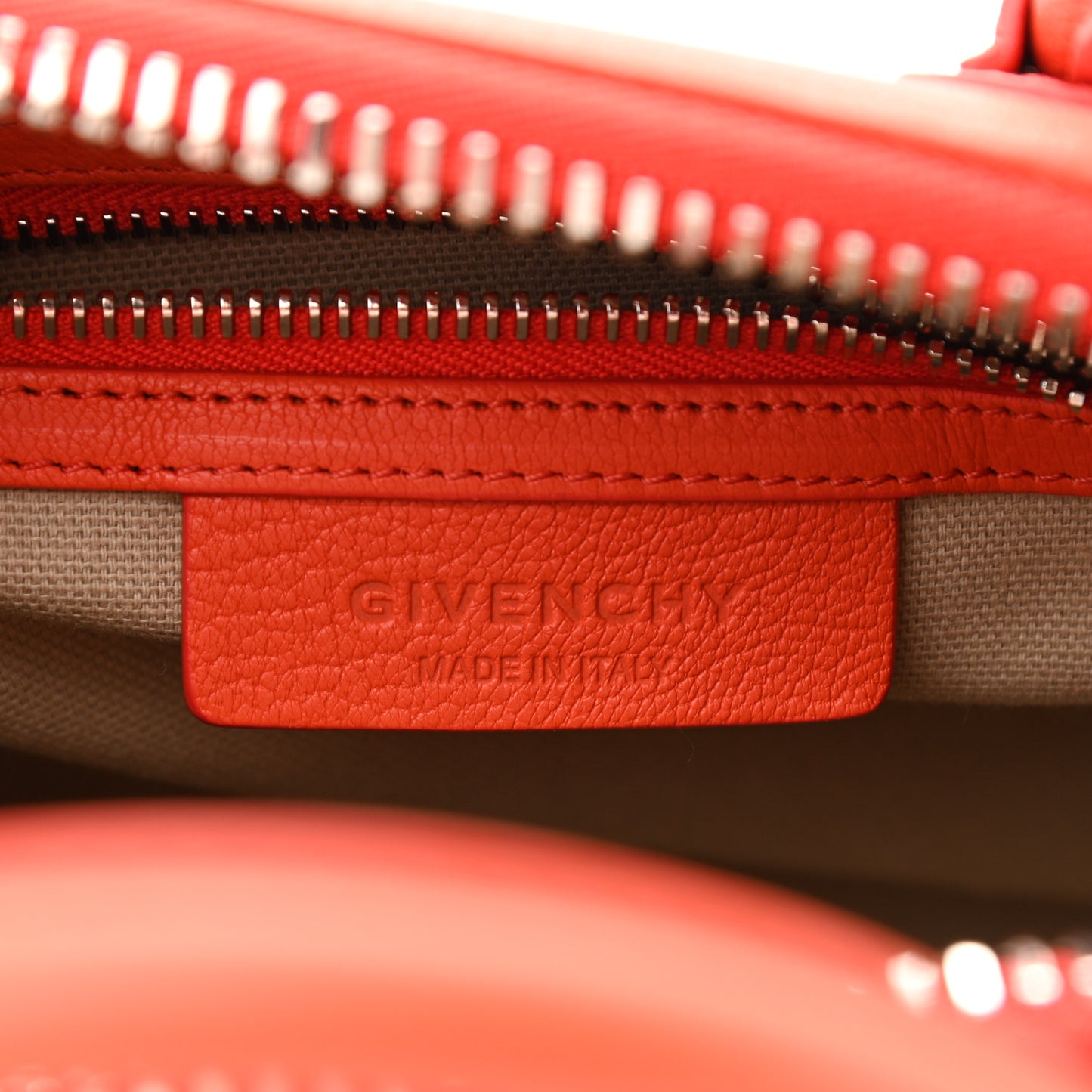 Sugar Goatskin Mini Antigona Burnt Orange