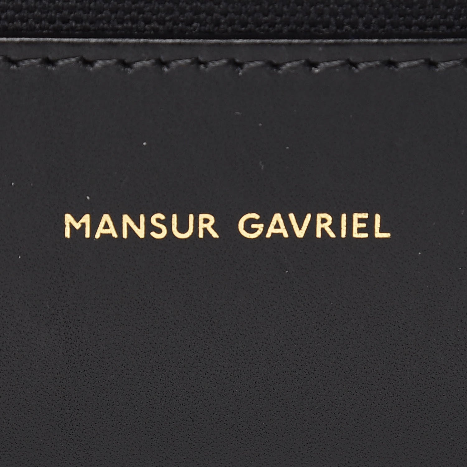 Mansur Gavriel Canvas Calfskin Bucket Bag Black Flamma 7 of 7