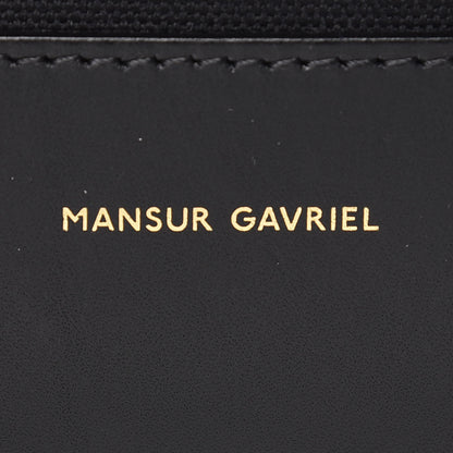 Mansur Gavriel Canvas Calfskin Bucket Bag Black Flamma 7 of 7