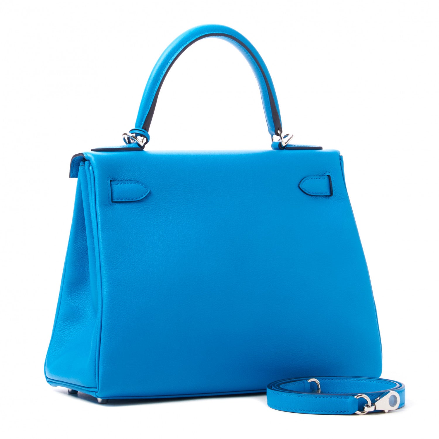 Hermes Evercolor Kelly Retourne 28 Bleu Frida 3 of 35