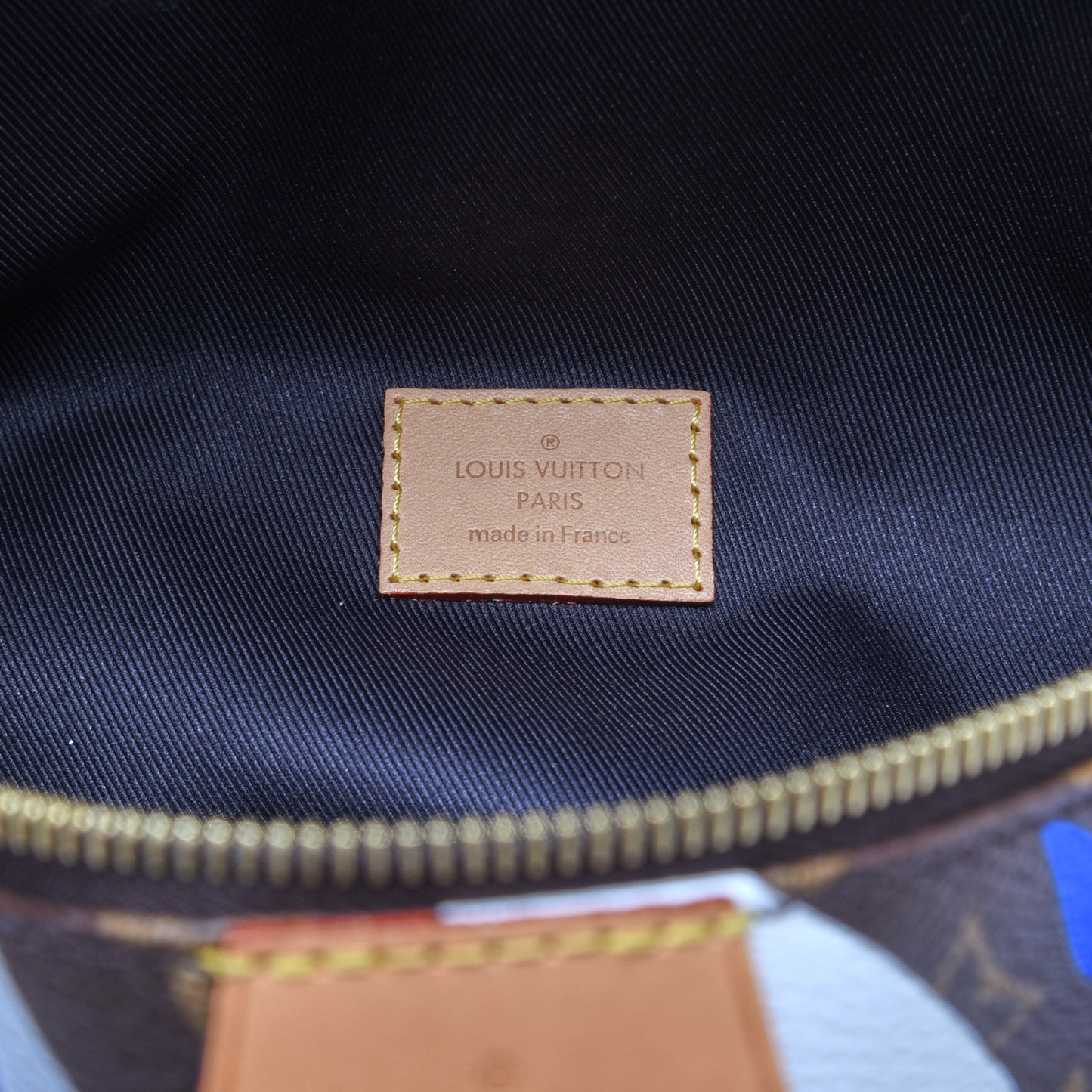 X LOL Monogram Bumbag Blue Silver