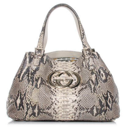 Gucci Python Medium Britt Tote 1 of 7