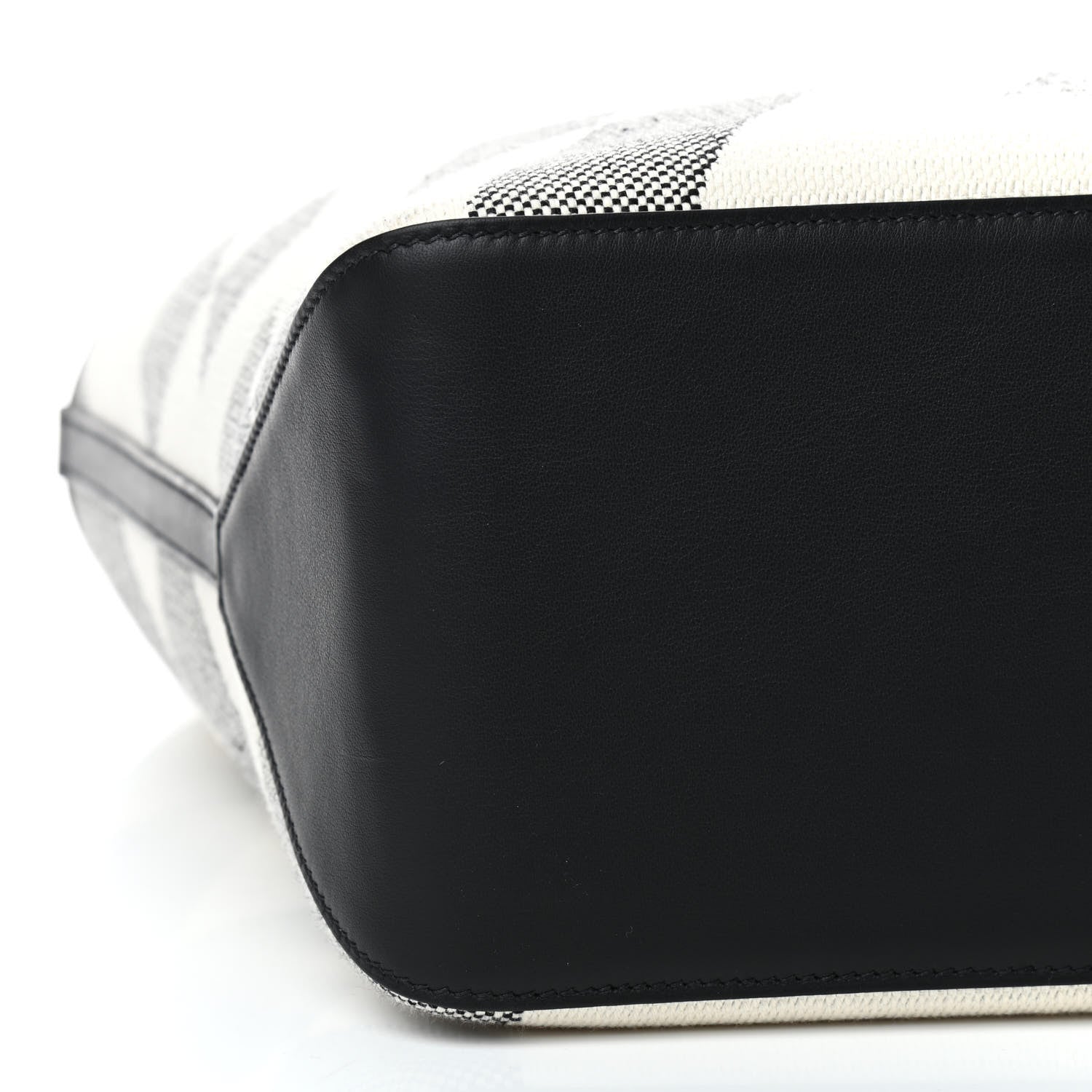 Hermes Swift H Canvas Cabas H En Biais 40 Black Ecru 6 of 9