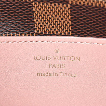 Louis Vuitton Damier Ebene Croisette Chain Wallet Rose Ballerine 6 of 8