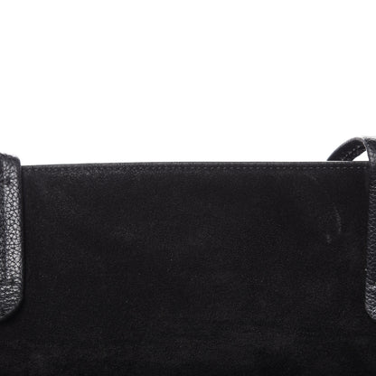 Celine Soft Grained Calfskin Medium Belt Cabas Phantom Black 8 of 14
