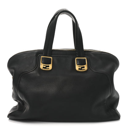 Fendi Vitello Dolce Marmol Large Chameleon Tote Black 1 of 10