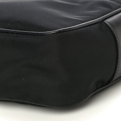 Prada Tessuto Nylon Studded New Vela Shoulder Bag Black Verde 9 of 11