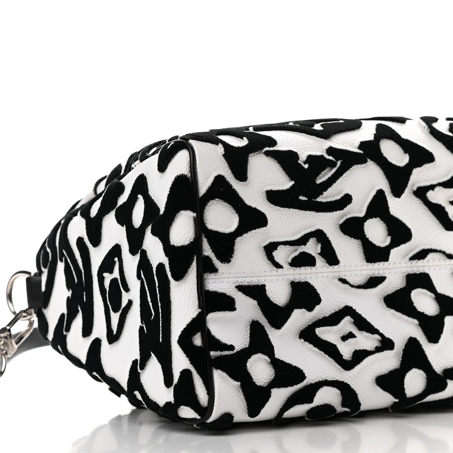 Louis Vuitton X UF Tufted Monogram Speedy Bandouliere 25 White Black 6 of 7