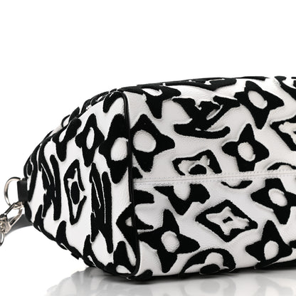 Louis Vuitton X UF Tufted Monogram Speedy Bandouliere 25 White Black 6 of 7
