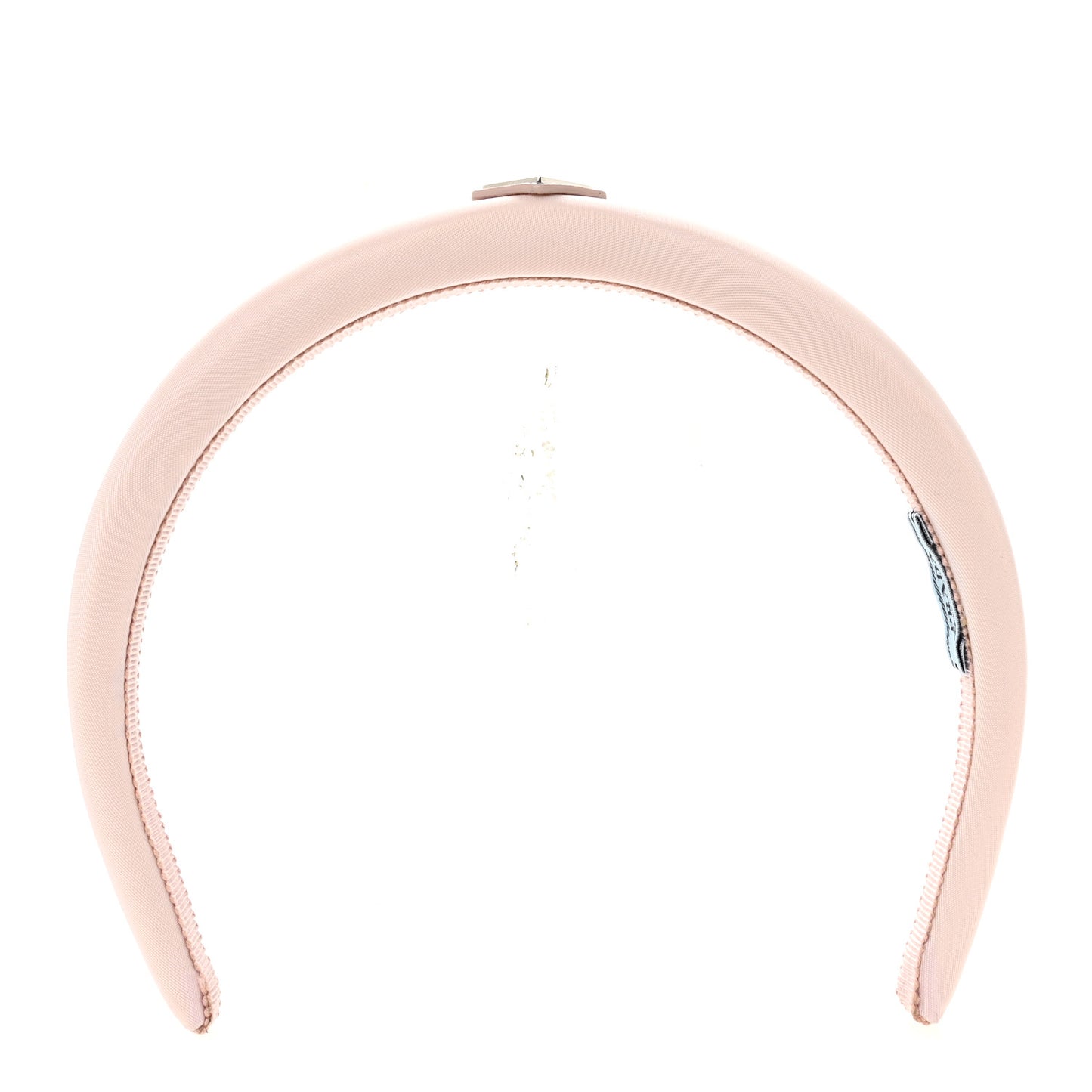 Re-Nylon Triangle Logo Thin Headband Alabastro