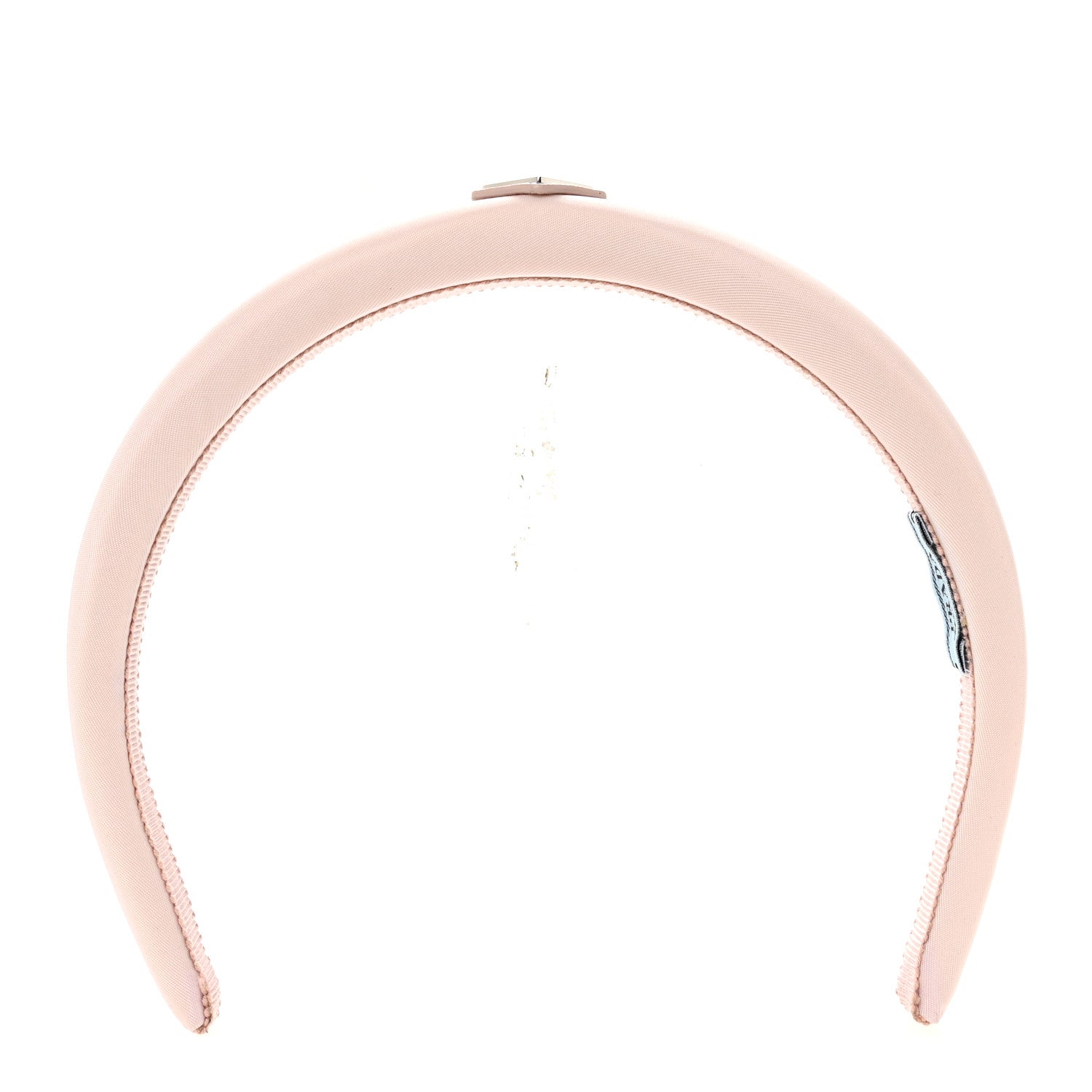 Prada Re-Nylon Triangle Logo Thin Headband Alabastro 1 of 4