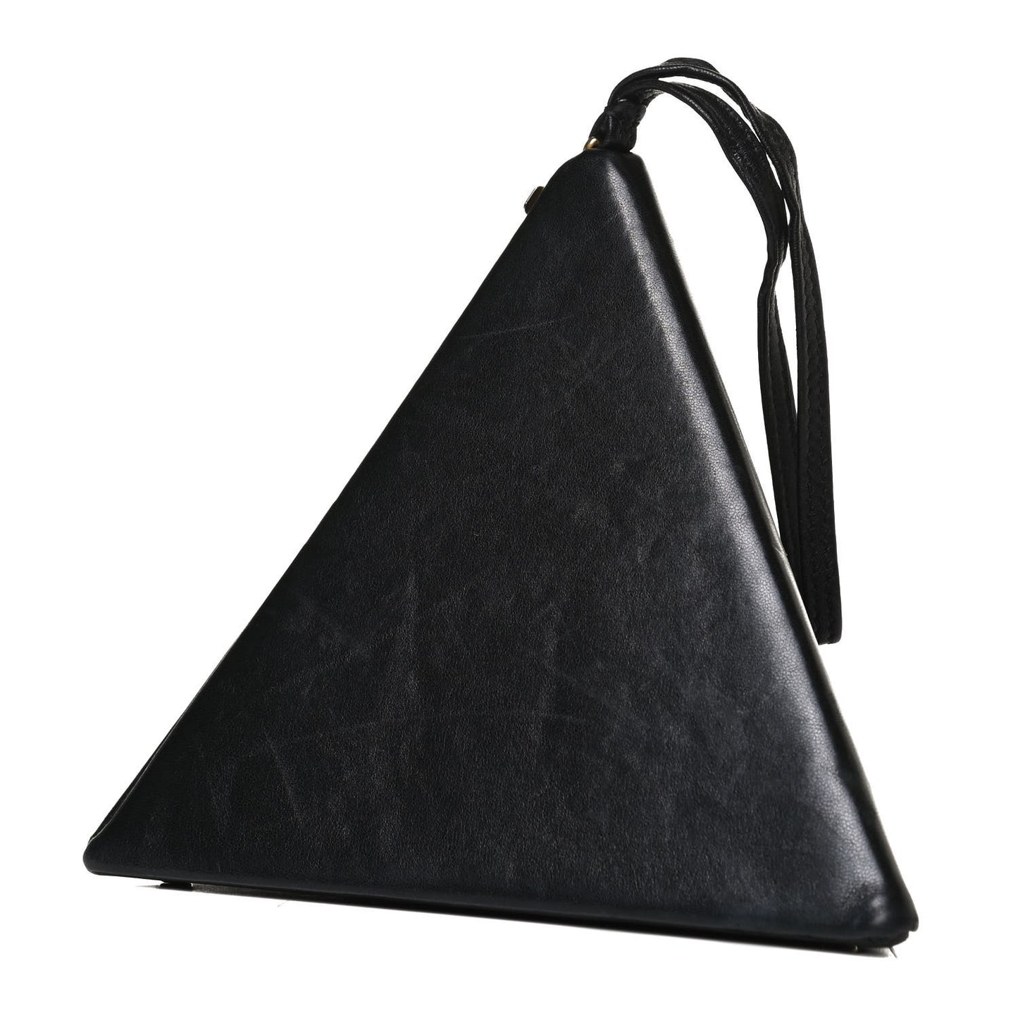 Lambskin Pyramid Clutch Black