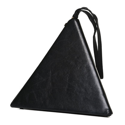 Saint Laurent Lambskin Pyramid Clutch Black 3 of 12
