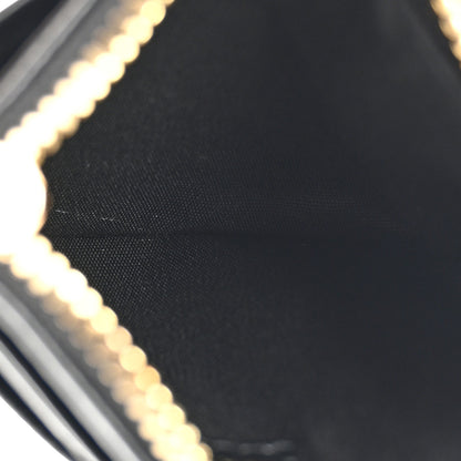 Versace Grained Calfskin Virtus Zip Card Case Black 5 of 7
