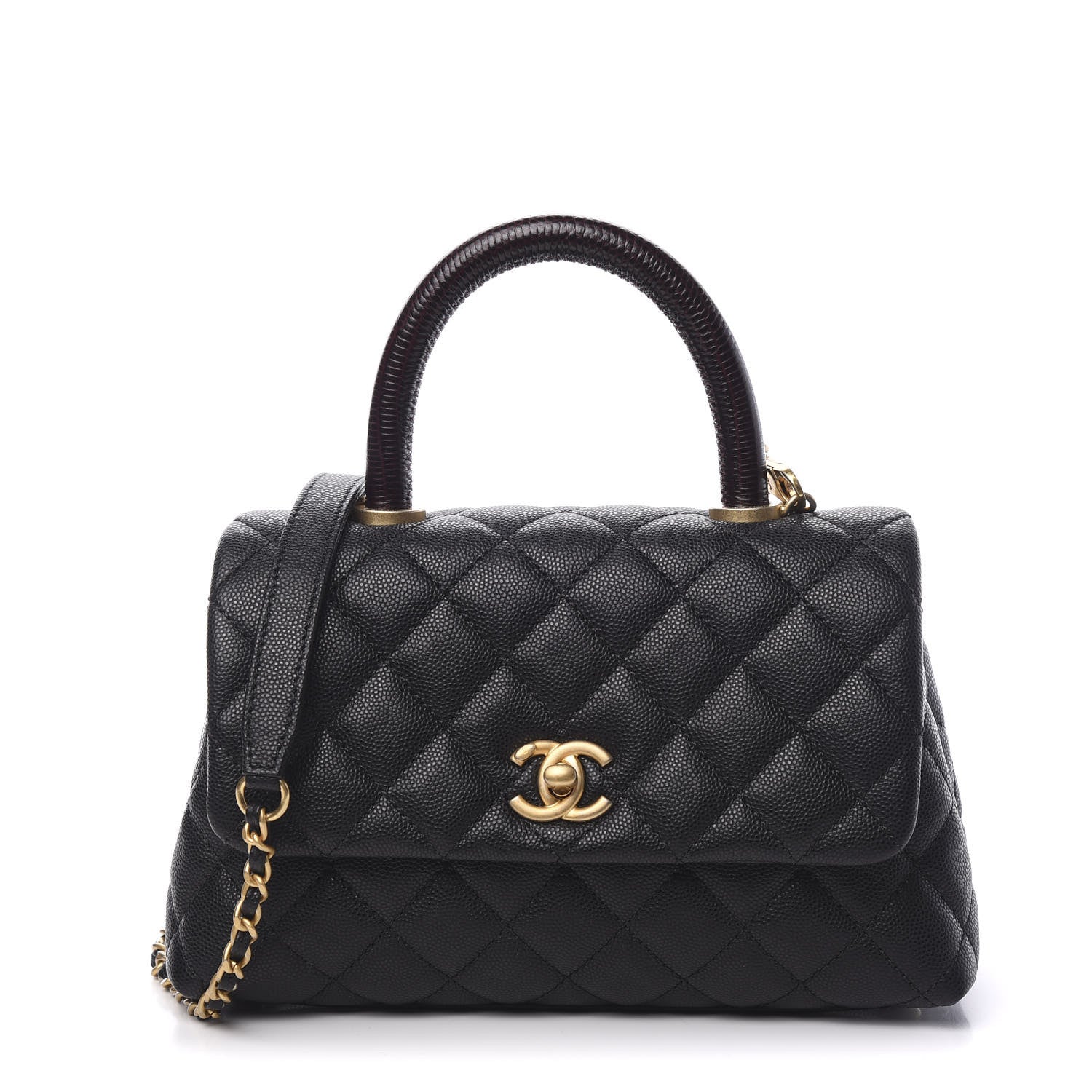 Chanel Caviar Quilted Mini Coco Handle Flap Black 1 of 10