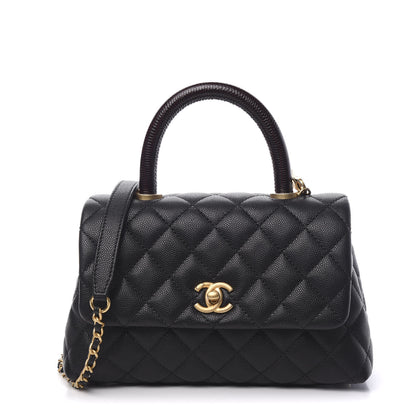 Chanel Caviar Quilted Mini Coco Handle Flap Black 1 of 10