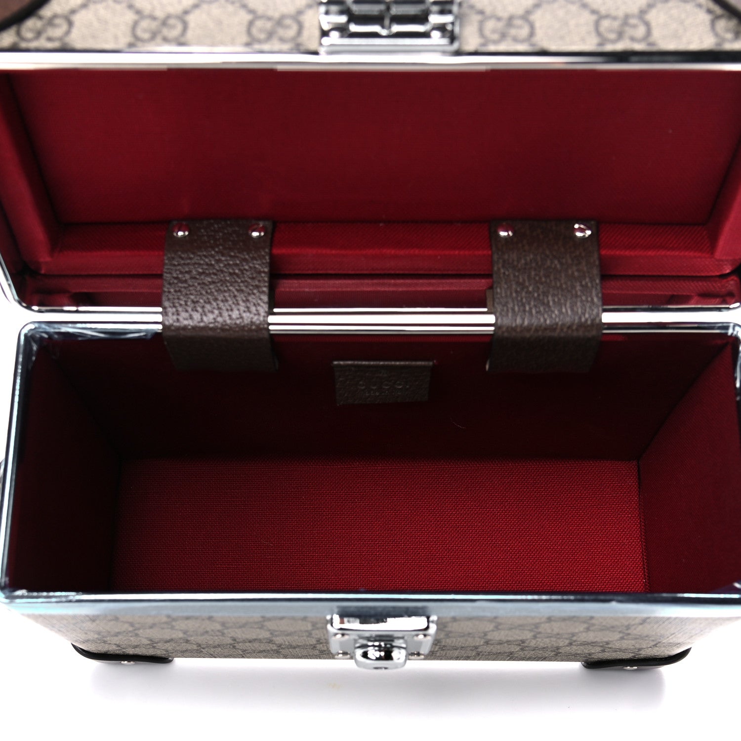 Gucci GG Supreme Monogram Globe-Trotter Beauty Case Brown 5 of 14