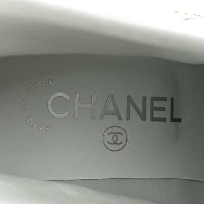 Chanel Lambskin Goatskin Cap Toe Boots 37 White Black 8 of 10