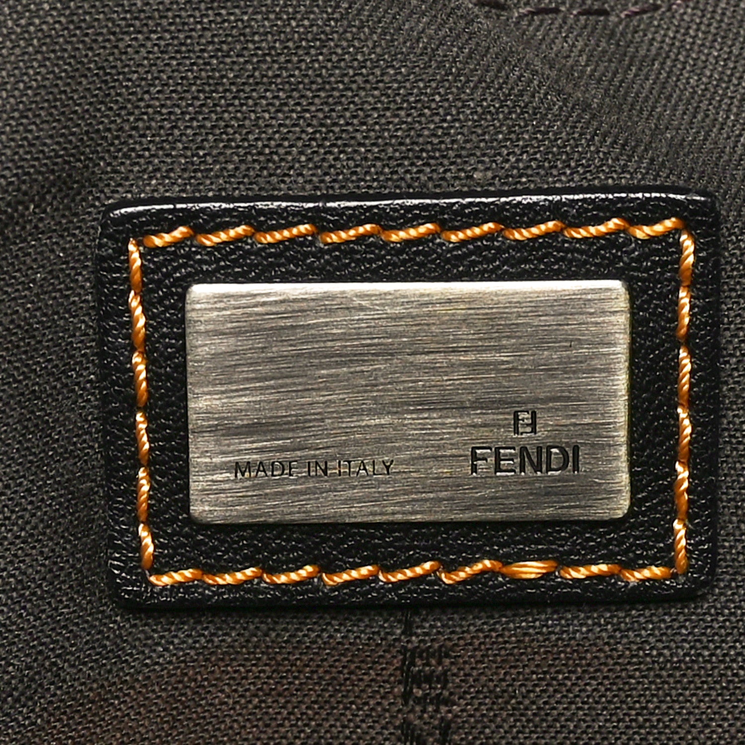 Fendi Vernice B Buckle Shoulder Bag Black 6 of 13