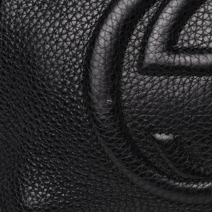 Gucci Pebbled Calfskin Small Soho Top Handle Bag Black 12 of 14