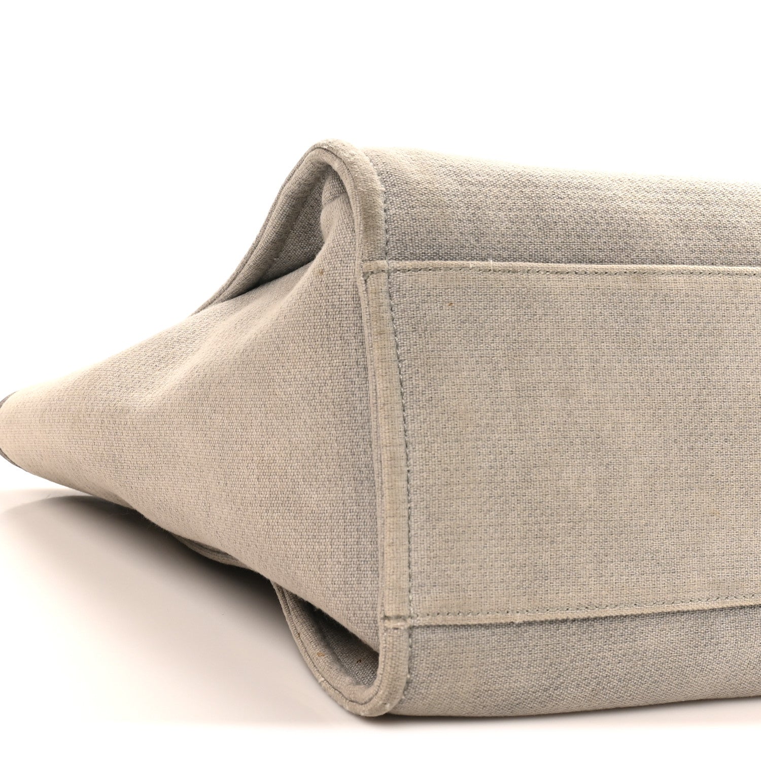 Chanel Canvas Large Deauville Tote Grey 9 of 10