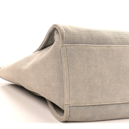 Chanel Canvas Large Deauville Tote Grey 9 of 10