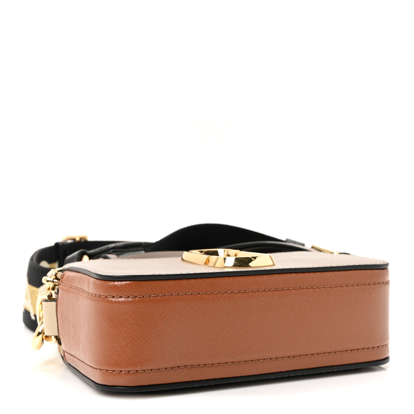 Saffiano Small Snapshot Camera Bag Sandcastle