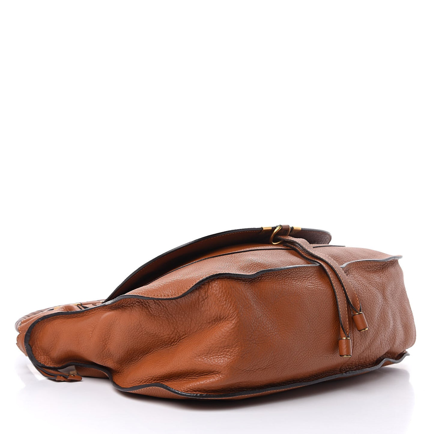 Calfskin Large Marcie Satchel Tan