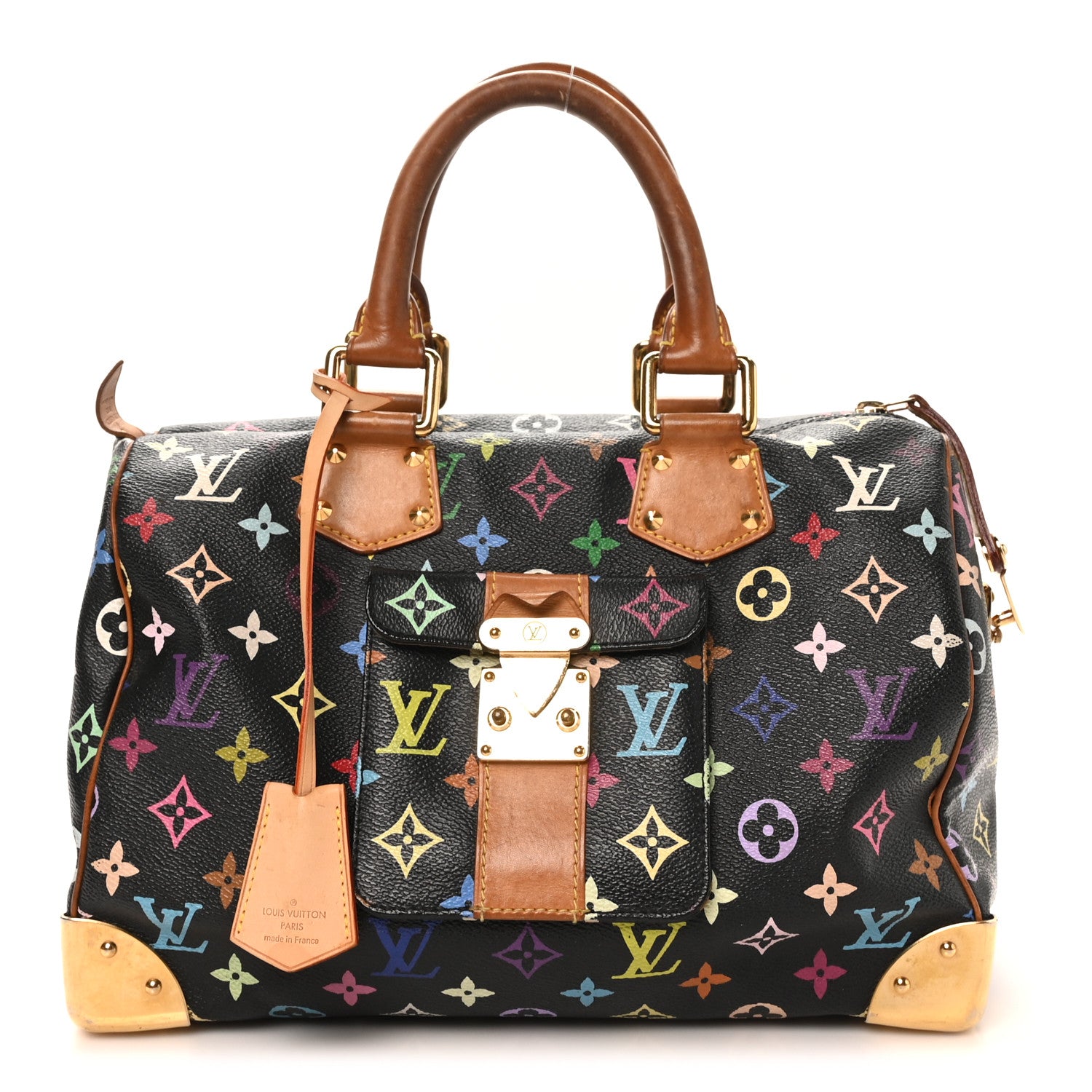 Louis Vuitton Monogram Multicolor Speedy 30 Black 1 of 12