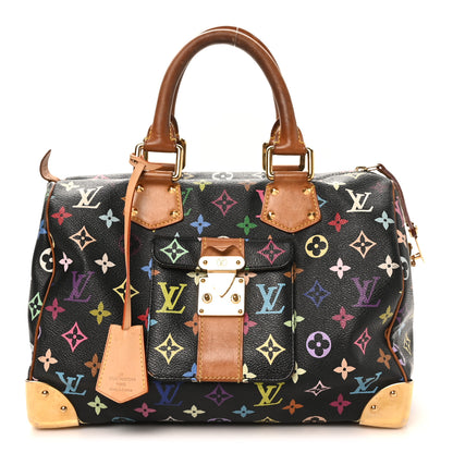 Louis Vuitton Monogram Multicolor Speedy 30 Black 1 of 12