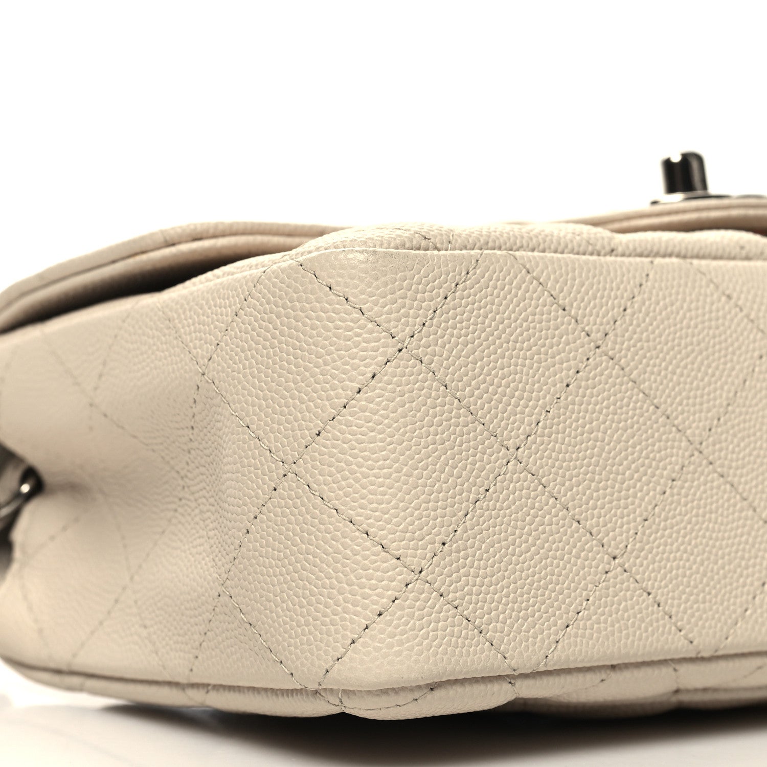 Chanel Caviar Quilted Mini Rectangular Flap Light Beige 9 of 12