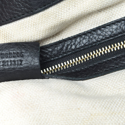 Gucci Pebbled Calfskin Large Soho Top Handle Bag Black 7 of 20