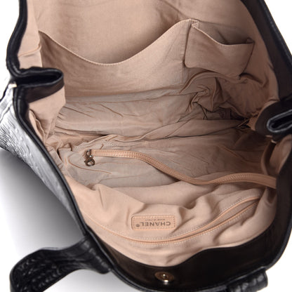 Chanel Calfskin Embossed Unlimited Tote Black 5 of 7