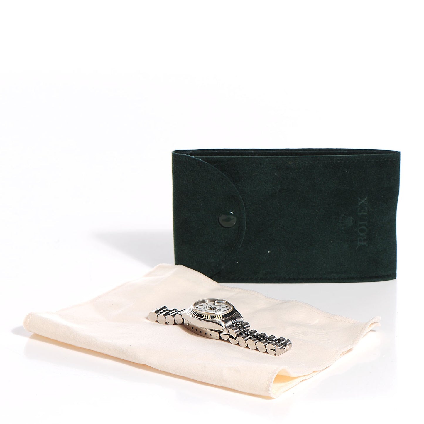 Stainless Steel 26mm Oyster Perpetual Date Watch White Roman 6916