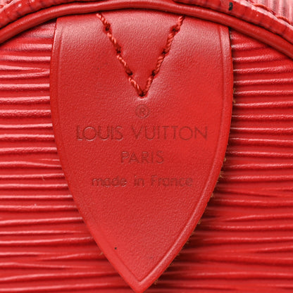 Louis Vuitton Epi Speedy 25 Castillan Red 6 of 6