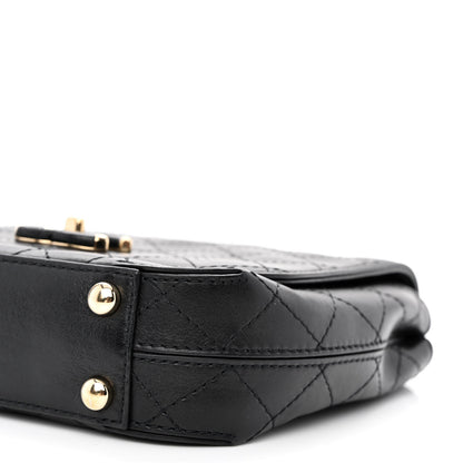 Chanel Calfskin Stitched Small Covered CC Flap Bag Black 12 of 12