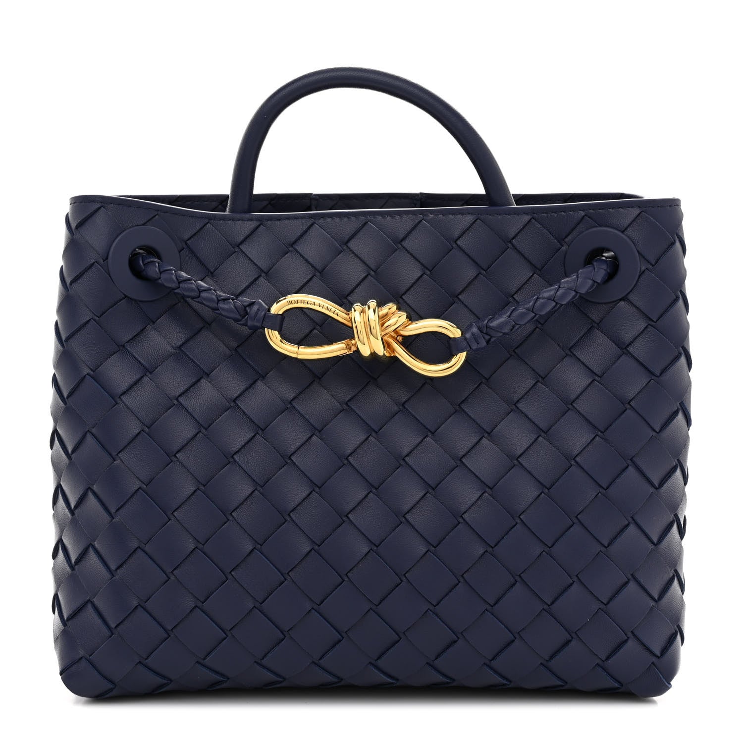 Bottega Veneta Nappa Intrecciato Small Andiamo Shoulder Bag Duke 1 of 9