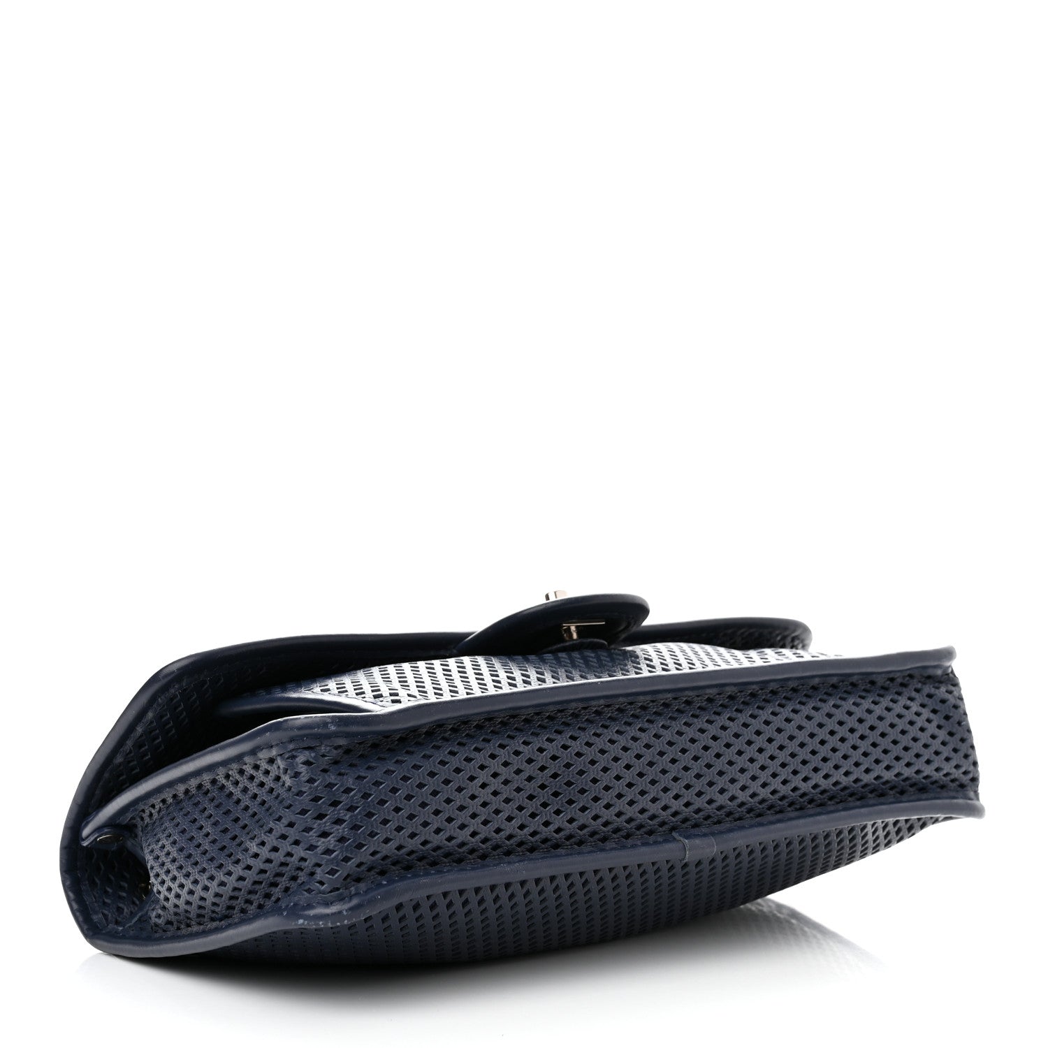 Chanel Perforated Calfskin Large Up In The Air Flap Dark Blue 4 of 15