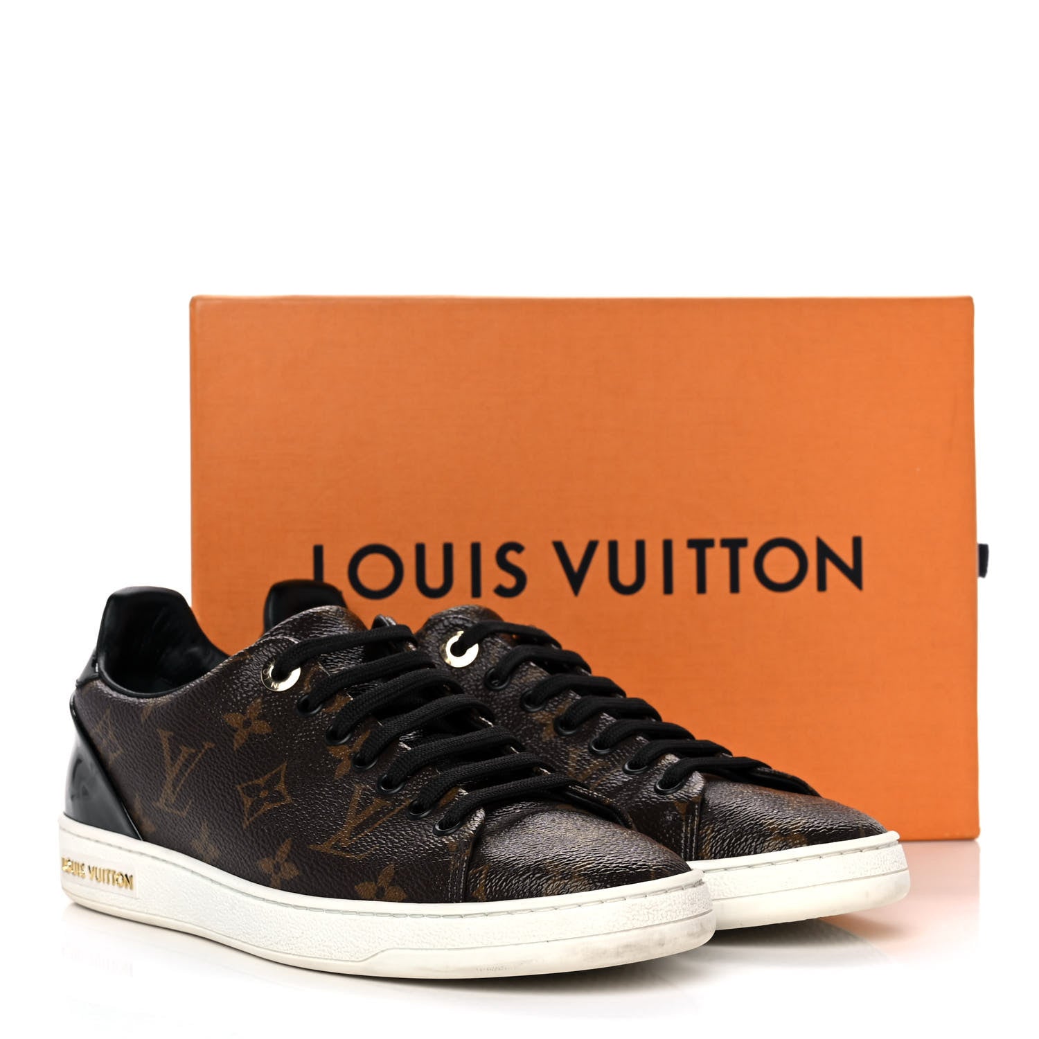 Louis Vuitton Patent Monogram Frontrow Sneakers 38 9 of 9