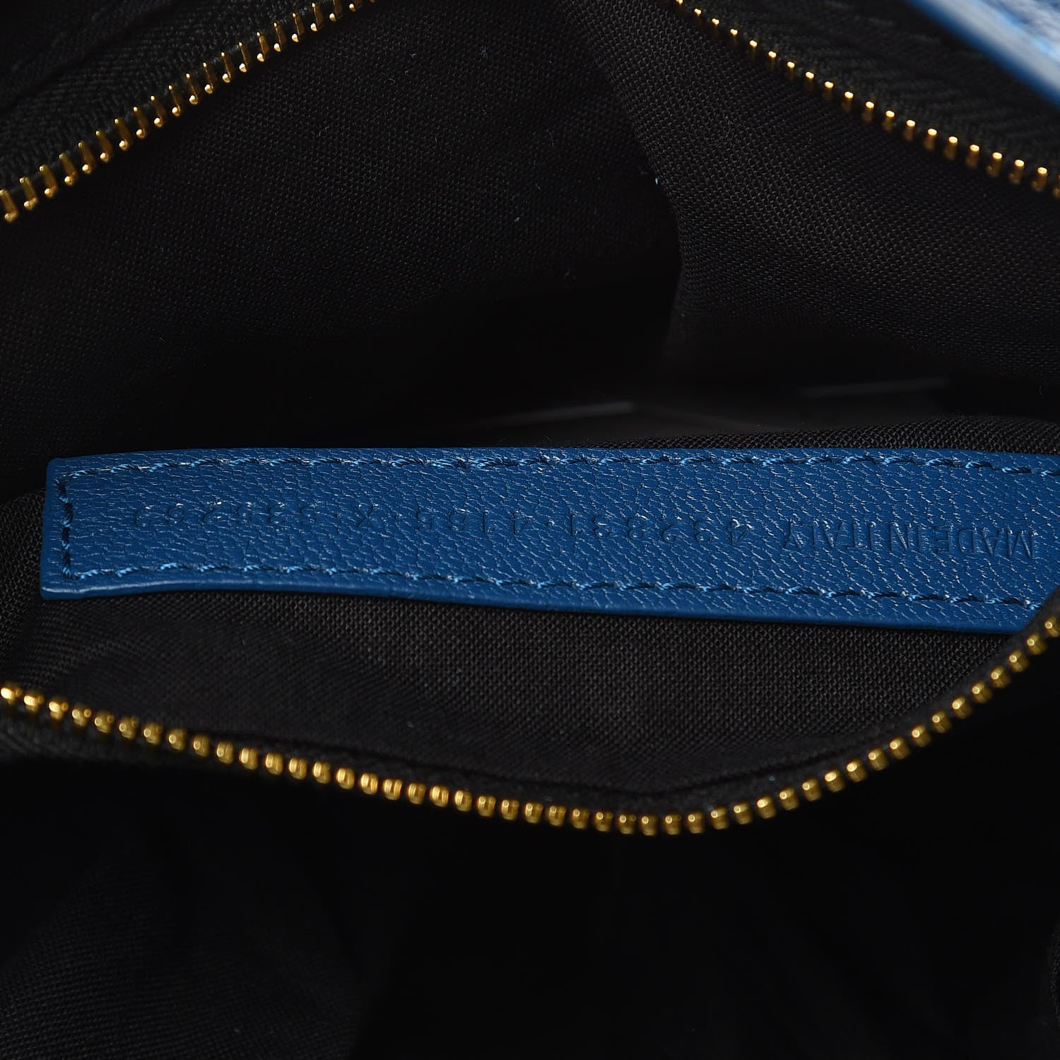 Balenciaga Shiny Goatskin Gold Metallic Edge Hardware S City Bleu Abysse 7 of 9