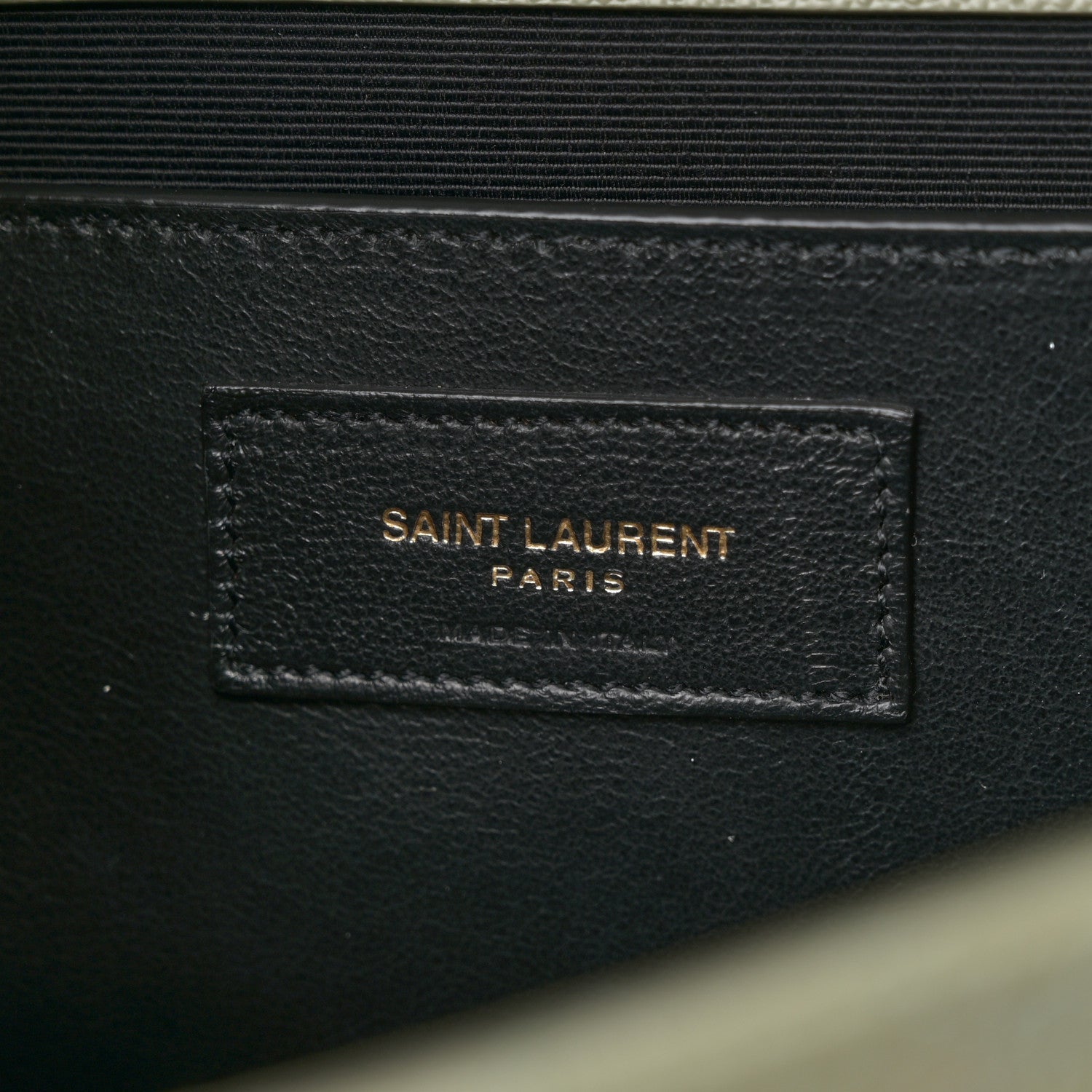 Saint Laurent Grain De Poudre Textured Mixed Matelasse Triquilt Medium Monogram Satchel Light Sage 7 of 10