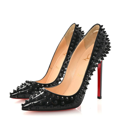 Christian Louboutin Patent Pigalle Spikes 120 Pumps 36.5 Black 4 of 8