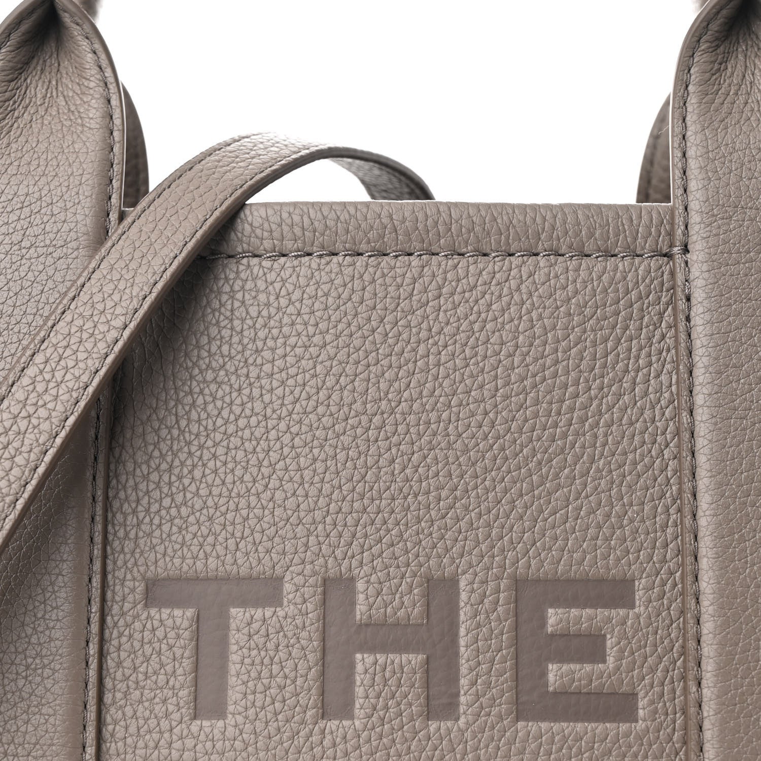 Marc Jacobs Grained Calfskin Medium The Tote Bag Cement 9 of 13