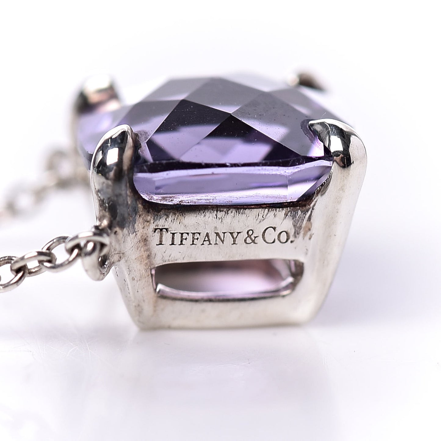 Sterling Silver Amethyst Sparklers Pendant Necklace