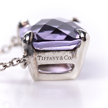 Tiffany Sterling Silver Amethyst Sparklers Pendant Necklace 7 of 8
