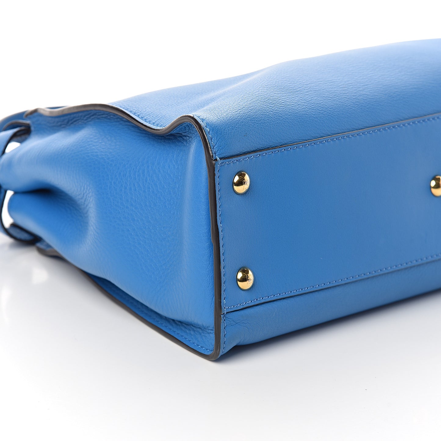 Vitello Seta Medium Peekaboo Iconic Satchel Blue Royal