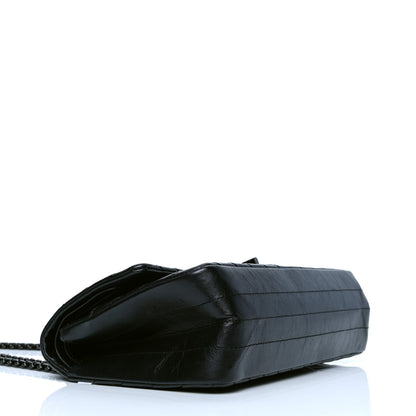 Chanel Aged Calfskin Chevron Quilted 2.55 Reissue 225 Flap So Black 3 of 4