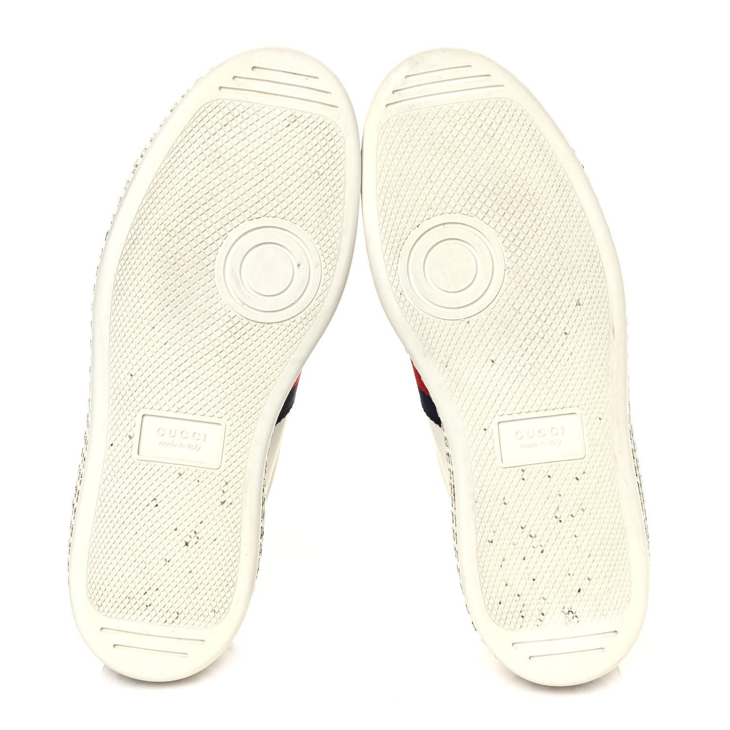 Calfskin Crystal Web Bee Embroidered Womens Ace Platform Sneakers 36 White