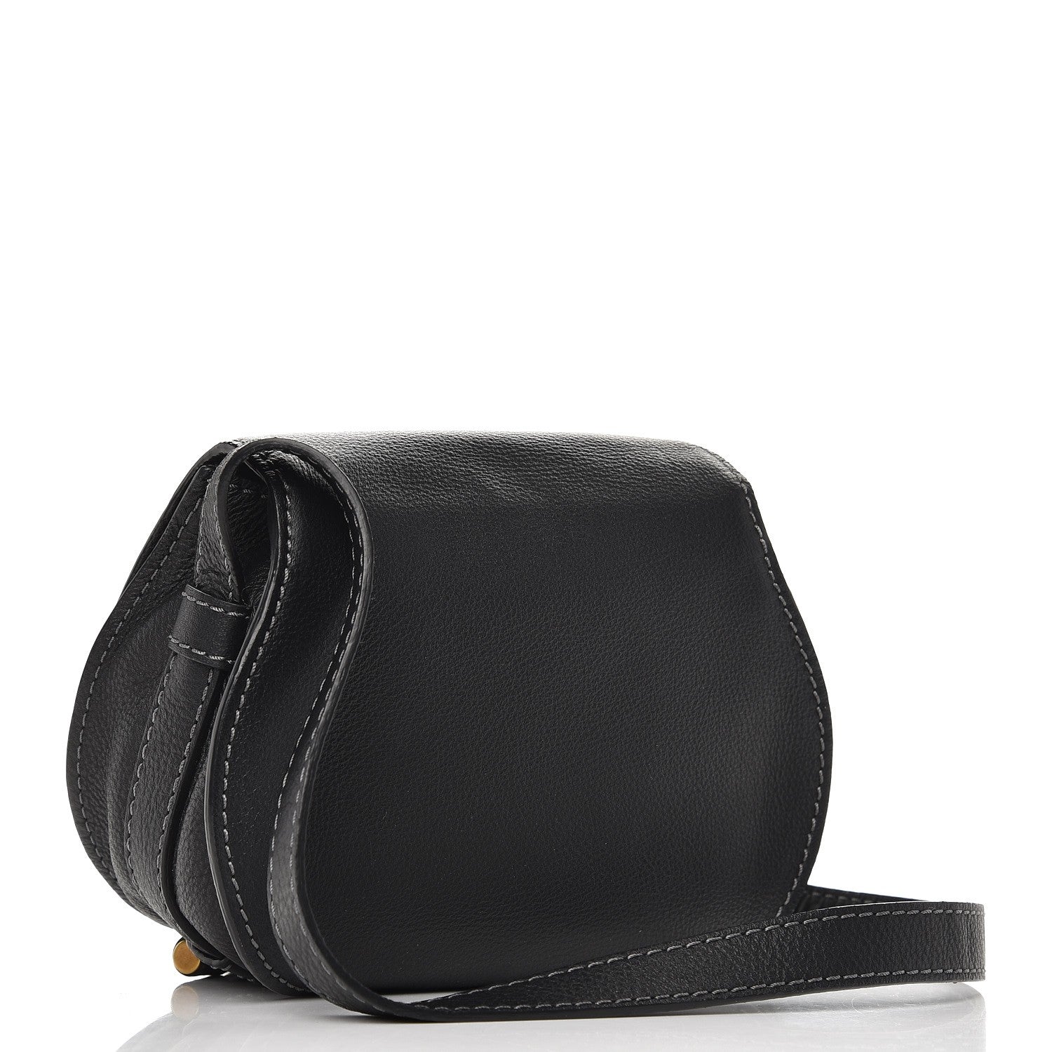 Chloe Calfskin Mini Marcie Round Crossbody Bag Black 3 of 7