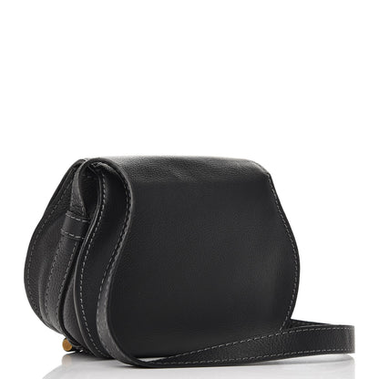 Chloe Calfskin Mini Marcie Round Crossbody Bag Black 3 of 7